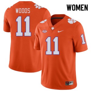 Women Peter Woods Orange CFP Champs College Football #11 Jersey 988970-244