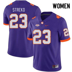Women Peyton Streko Purple CFP Champs College Football #23 Jersey 697909-200