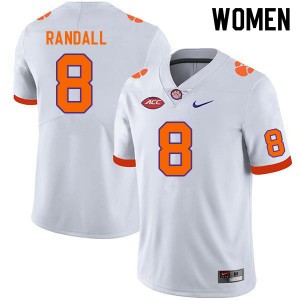Women Adam Randall White Clemson University College Football #8 Jersey 630829-341