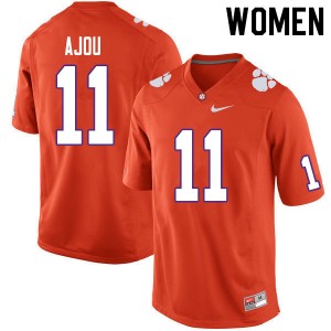 Women Ajou Ajou Orange Clemson Tigers College Football #11 Jersey 673540-472