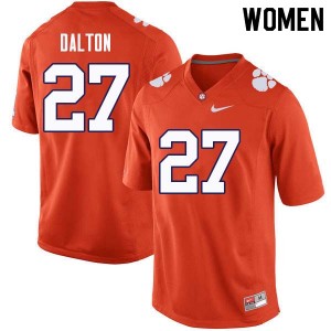Women Alex Dalton Orange Clemson College Football #27 Jersey 762409-732