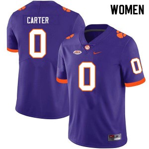 Women Barrett Carter Purple CFP Champs College Football #0 Jersey 465907-330