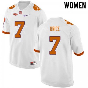 Women Chase Brice White Clemson University College Football #7 Jersey 449233-907