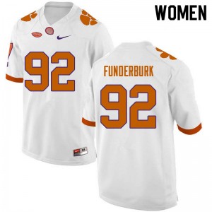 Women Daniel Funderburk White CFP Champs College Football #92 Jersey 236236-402