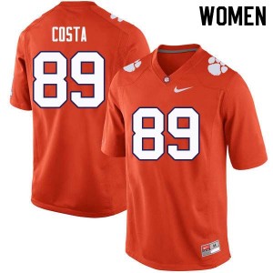 Women Drew Costa Orange CFP Champs College Football #89 Jersey 582362-529