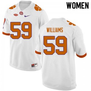 Women Jordan Williams White CFP Champs College Football #59 Jersey 127611-777