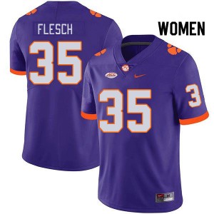 Women Joseph Flesch Purple CFP Champs College Football #35 Jersey 804078-999