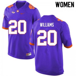 Women LeAnthony Williams Purple CFP Champs College Football #20 Jersey 951645-294
