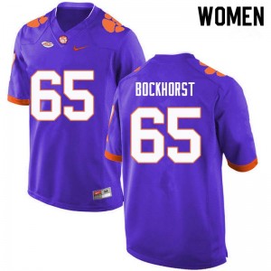 Women Matt Bockhorst Purple CFP Champs College Football #65 Jersey 200537-171