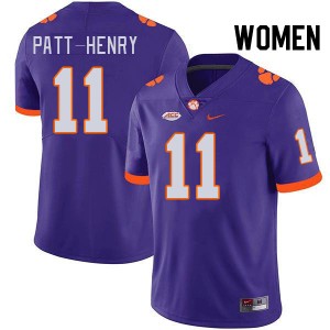 Women Olsen Patt-Henry Purple CFP Champs College Football #11 Jersey 504039-564