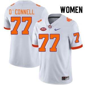 Women Ronan O'Connell White CFP Champs College Football #77 Jersey 648461-570