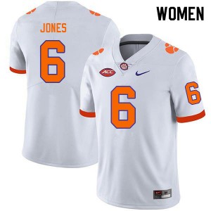 Women Sheridan Jones White CFP Champs College Football #6 Jersey 453039-457