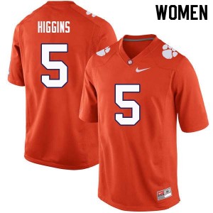 Women Tee Higgins Orange CFP Champs College Football #5 Jersey 947452-772