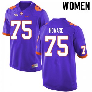 Women Trent Howard Purple CFP Champs College Football #75 Jersey 374793-221