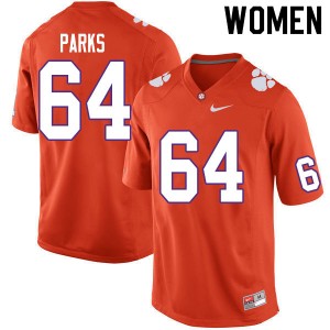 Women Walker Parks Orange CFP Champs College Football #64 Jersey 374457-849