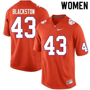 Women Will Blackston Orange CFP Champs College Football #43 Jersey 777148-282