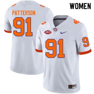 Women Zaire Patterson White Clemson National Championship College Football #91 Jersey 905886-600