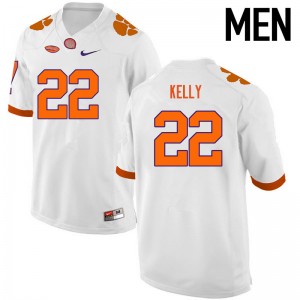 Men Xavier Kelly White Clemson National Championship College Football #22 Jersey 232700-930