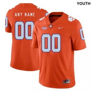 Youth Custom Orange Clemson University College Football #00 Jersey 433559-907