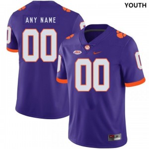 Youth Custom Purple Clemson National Championship College Football #00 Jersey 846067-989