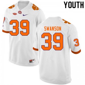 Youth Aidan Swanson White CFP Champs College Football #39 Jersey 636825-435