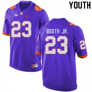 Youth Andrew Booth Jr. Purple Clemson National Championship College Football #23 Jersey 850002-529