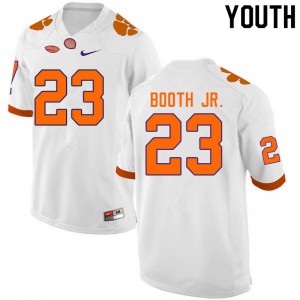 Youth Andrew Booth Jr. White Clemson College Football #23 Jersey 840451-295
