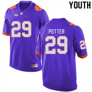 Youth B.T. Potter Purple CFP Champs College Football #29 Jersey 288037-102