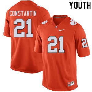 Youth Bryton Constantin Orange Clemson University College Football #21 Jersey 650767-111