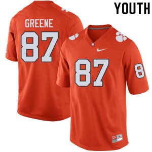 Youth Hamp Greene Orange Clemson University College Football #87 Jersey 703936-999
