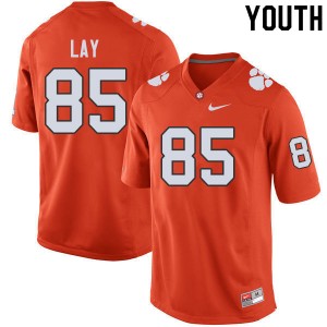 Youth Jaelyn Lay Orange Clemson Tigers College Football #85 Jersey 186261-753