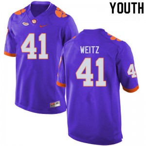 Youth Jonathan Weitz Purple CFP Champs College Football #41 Jersey 322856-176