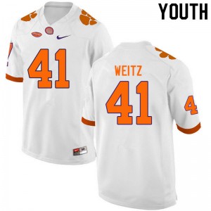 Youth Jonathan Weitz White CFP Champs College Football #41 Jersey 257211-958
