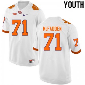 Youth Jordan McFadden White CFP Champs College Football #71 Jersey 271462-944