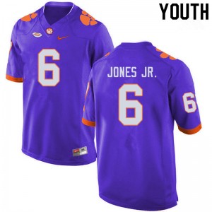 Youth Mike Jones Jr. Purple CFP Champs College Football #6 Jersey 264492-289