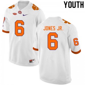 Youth Mike Jones Jr. White CFP Champs College Football #6 Jersey 456928-187