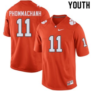 Youth Taisun Phommachanh Orange Clemson College Football #11 Jersey 847442-343