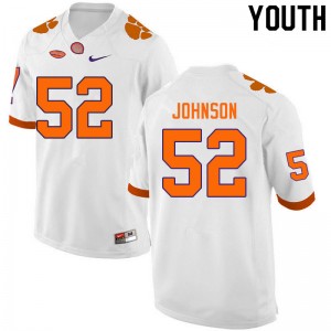 Youth Tayquon Johnson White CFP Champs College Football #52 Jersey 682234-836