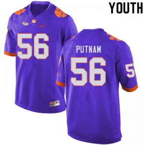 Youth Will Putnam Purple Clemson National Championship College Football #56 Jersey 564590-138
