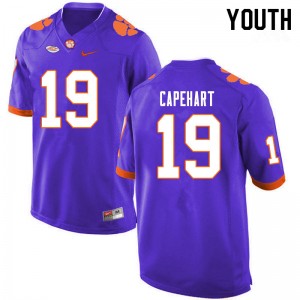 Youth DeMonte Capehart Purple Clemson Tigers College Football #19 Jersey 709841-153