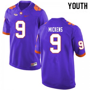 Youth R.J. Mickens Purple Clemson College Football #9 Jersey 480990-873