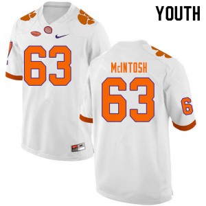 Youth Zac McIntosh White CFP Champs College Football #63 Jersey 943733-843