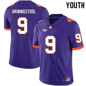 Youth Jake Briningstool Purple Clemson National Championship College Football #9 Jersey 386183-709