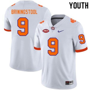 Youth Jake Briningstool White Clemson National Championship College Football #9 Jersey 667665-377