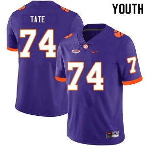 Youth Marcus Tate Purple CFP Champs College Football #74 Jersey 568868-750
