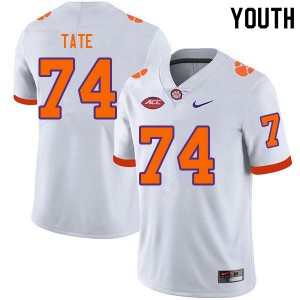 Youth Marcus Tate White CFP Champs College Football #74 Jersey 615069-733