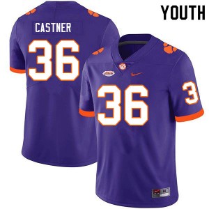 Youth Quinn Castner Purple CFP Champs College Football #36 Jersey 511613-758