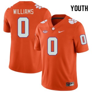 Youth Antonio Williams Orange Clemson University College Football #0 Jersey 265563-307