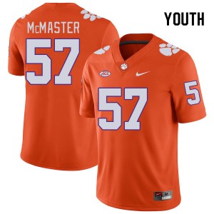 Youth Chandler McMaster Orange Clemson College Football #57 Jersey 664424-426