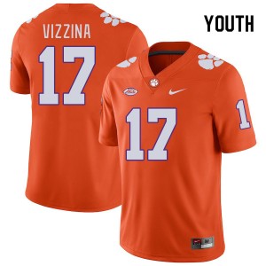 Youth Christopher Vizzina Orange CFP Champs College Football #17 Jersey 865022-898